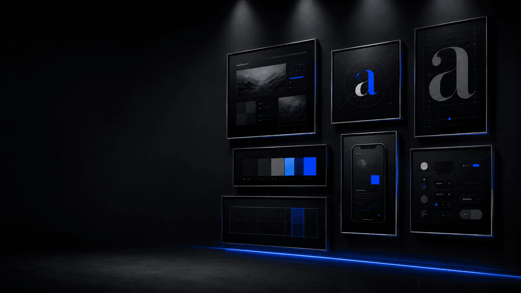 Dark directional brand image for Daniel Ghaly's portfolio
